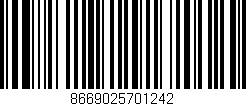 Código de barras (EAN, GTIN, SKU, ISBN): '8669025701242'