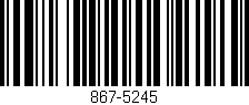 Código de barras (EAN, GTIN, SKU, ISBN): '867-5245'