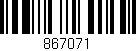 Código de barras (EAN, GTIN, SKU, ISBN): '867071'