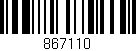 Código de barras (EAN, GTIN, SKU, ISBN): '867110'
