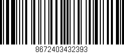 Código de barras (EAN, GTIN, SKU, ISBN): '8672403432393'