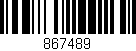 Código de barras (EAN, GTIN, SKU, ISBN): '867489'