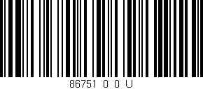 Código de barras (EAN, GTIN, SKU, ISBN): '86751_0_0_U'