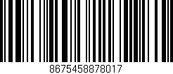 Código de barras (EAN, GTIN, SKU, ISBN): '8675458878017'