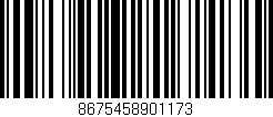 Código de barras (EAN, GTIN, SKU, ISBN): '8675458901173'