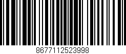 Código de barras (EAN, GTIN, SKU, ISBN): '8677112523998'
