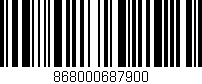 Código de barras (EAN, GTIN, SKU, ISBN): '868000687900'