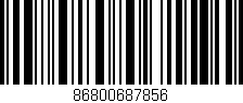 Código de barras (EAN, GTIN, SKU, ISBN): '86800687856'