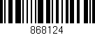 Código de barras (EAN, GTIN, SKU, ISBN): '868124'