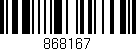 Código de barras (EAN, GTIN, SKU, ISBN): '868167'
