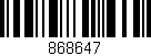 Código de barras (EAN, GTIN, SKU, ISBN): '868647'