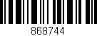 Código de barras (EAN, GTIN, SKU, ISBN): '868744'