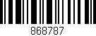Código de barras (EAN, GTIN, SKU, ISBN): '868787'