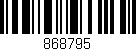 Código de barras (EAN, GTIN, SKU, ISBN): '868795'