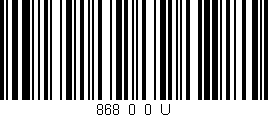 Código de barras (EAN, GTIN, SKU, ISBN): '868_0_0_U'