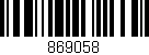 Código de barras (EAN, GTIN, SKU, ISBN): '869058'