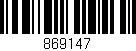 Código de barras (EAN, GTIN, SKU, ISBN): '869147'