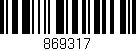 Código de barras (EAN, GTIN, SKU, ISBN): '869317'