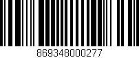 Código de barras (EAN, GTIN, SKU, ISBN): '869348000277'