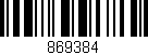 Código de barras (EAN, GTIN, SKU, ISBN): '869384'