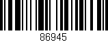 Código de barras (EAN, GTIN, SKU, ISBN): '86945'