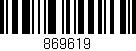 Código de barras (EAN, GTIN, SKU, ISBN): '869619'