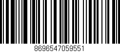 Código de barras (EAN, GTIN, SKU, ISBN): '8696547059551'