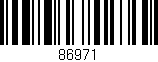 Código de barras (EAN, GTIN, SKU, ISBN): '86971'