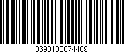Código de barras (EAN, GTIN, SKU, ISBN): '8698180074489'