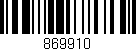 Código de barras (EAN, GTIN, SKU, ISBN): '869910'