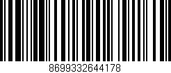 Código de barras (EAN, GTIN, SKU, ISBN): '8699332644178'