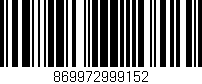 Código de barras (EAN, GTIN, SKU, ISBN): '869972999152'