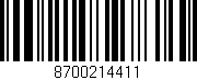 Código de barras (EAN, GTIN, SKU, ISBN): '8700214411'