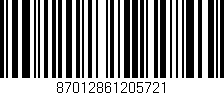 Código de barras (EAN, GTIN, SKU, ISBN): '87012861205721'
