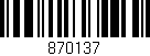 Código de barras (EAN, GTIN, SKU, ISBN): '870137'
