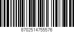 Código de barras (EAN, GTIN, SKU, ISBN): '8702514755576'