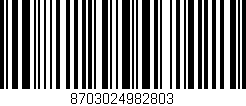 Código de barras (EAN, GTIN, SKU, ISBN): '8703024982803'
