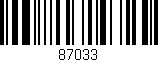 Código de barras (EAN, GTIN, SKU, ISBN): '87033'