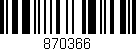 Código de barras (EAN, GTIN, SKU, ISBN): '870366'