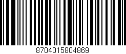 Código de barras (EAN, GTIN, SKU, ISBN): '8704015804869'