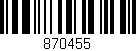 Código de barras (EAN, GTIN, SKU, ISBN): '870455'
