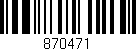 Código de barras (EAN, GTIN, SKU, ISBN): '870471'