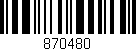 Código de barras (EAN, GTIN, SKU, ISBN): '870480'
