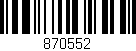 Código de barras (EAN, GTIN, SKU, ISBN): '870552'