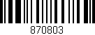 Código de barras (EAN, GTIN, SKU, ISBN): '870803'