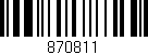 Código de barras (EAN, GTIN, SKU, ISBN): '870811'