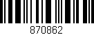 Código de barras (EAN, GTIN, SKU, ISBN): '870862'