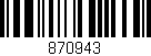 Código de barras (EAN, GTIN, SKU, ISBN): '870943'