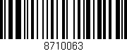 Código de barras (EAN, GTIN, SKU, ISBN): '8710063'