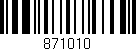 Código de barras (EAN, GTIN, SKU, ISBN): '871010'